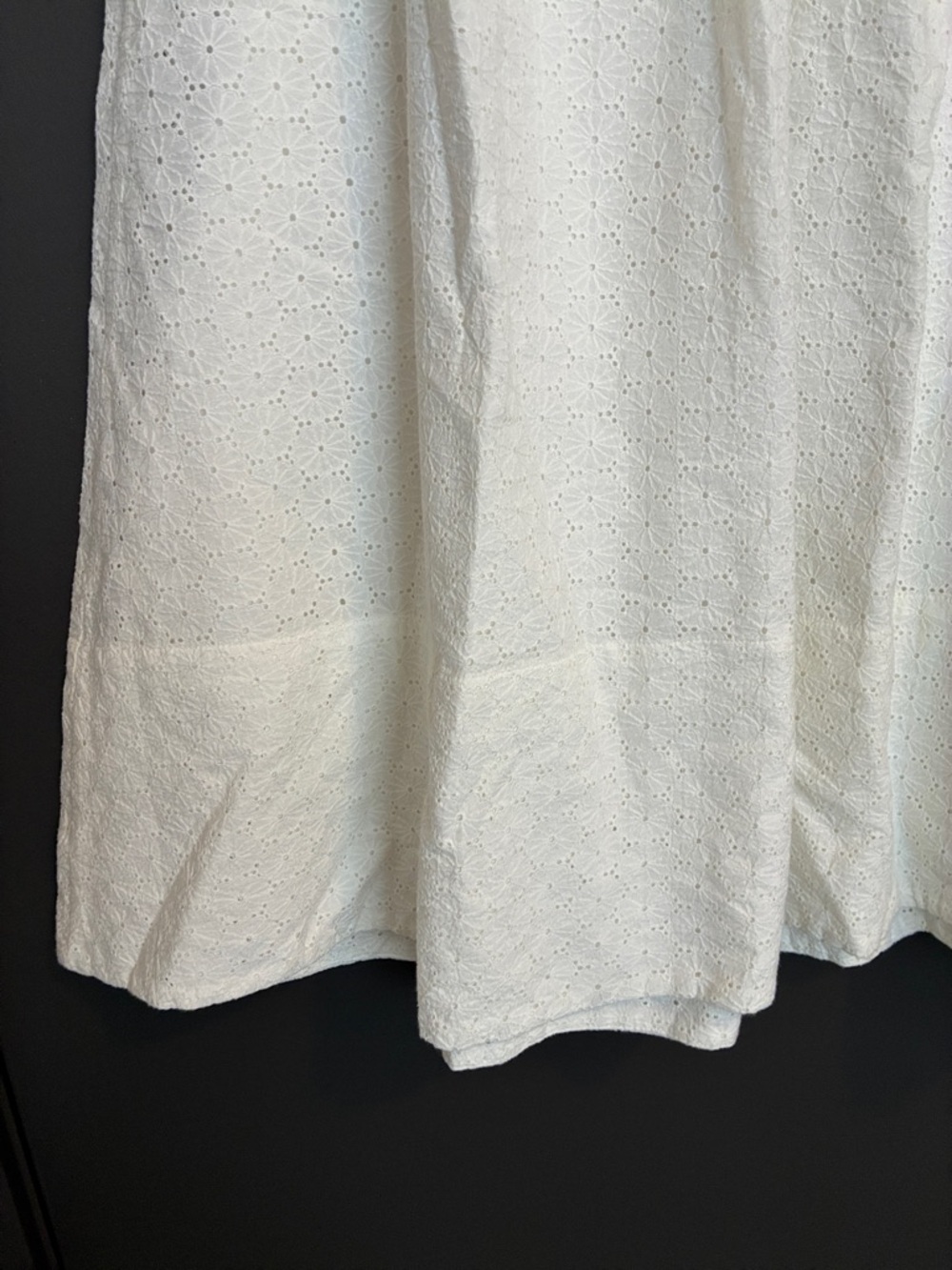 NWT PAIGE Ojai Cream Eyelet A-Line Maxi Skirt Sz 2 - Picture 8 of 11
